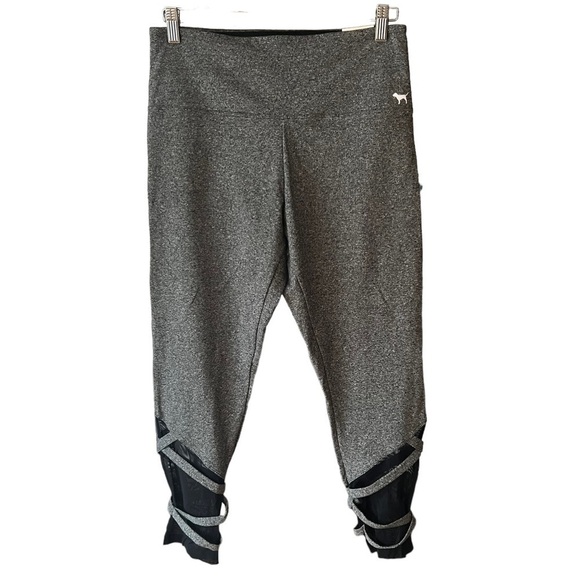 VICTORIA’S SECRET PINK Gray High Waist 7/8 Ankle Leggings - Picture 1 of 7